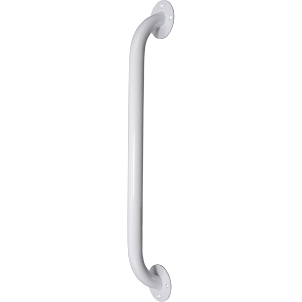 White Powder Coated Grab Bar - 24 Inches - Click Image to Close